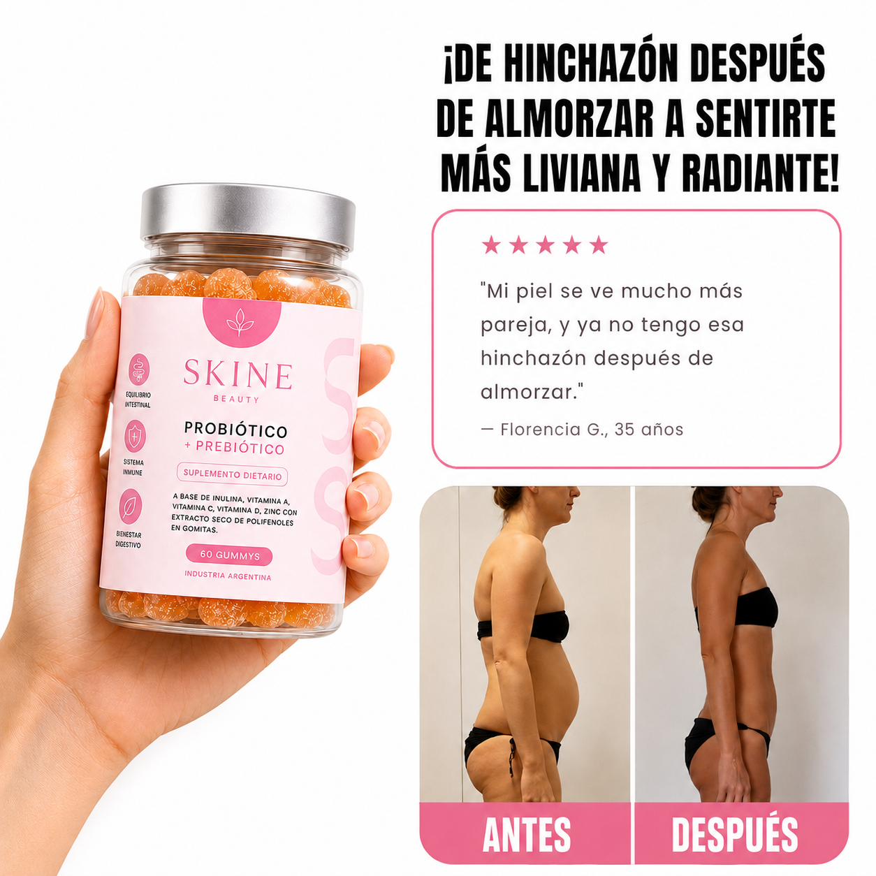 Skine - Probiotico Microbiota en gomitas