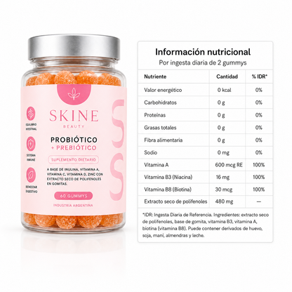 Skine - Probiotico Microbiota en gomitas